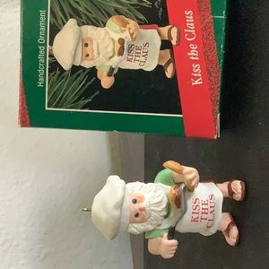 Kiss the Claus chef ornament